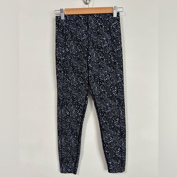 Sweaty Betty Power High Waist ⅞ Workout Leggings in Blue Celestial Dot Print - Picture 4 of 13